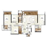 Excellaa Polaris Bavdhan 4.5 BHK Floor Plan Image